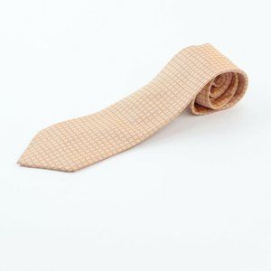 Christina Peach and Yellow Abstract Men's Neck Tie